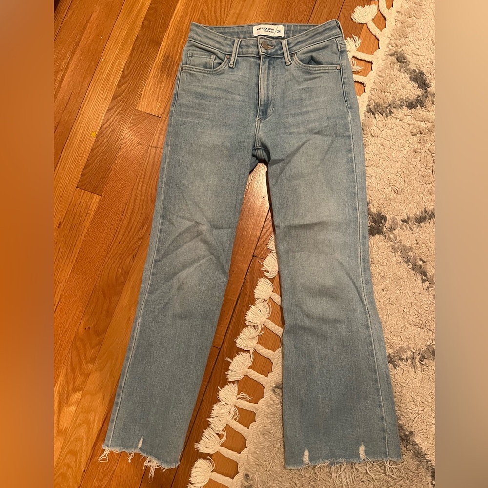Just Black Denim crop flare jeans